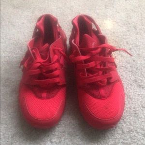 Red Huarache sneakers